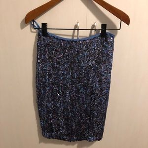 Authentic brand new with tag St.John sparkle blue skirt size 4